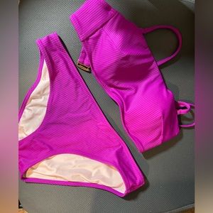 Purple Shade & Shore bikini with adjustable + detachable straps. 34B and M